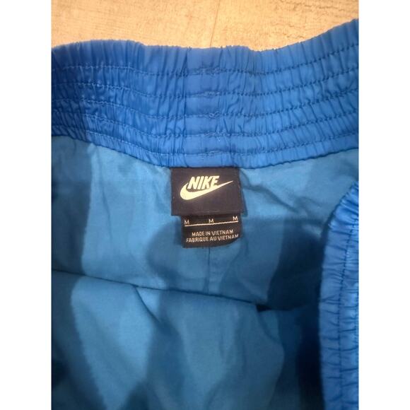 Nike Training Running Shorts Womens Medium Blue Elastic Waist Flannel Lined - Picture 4 of 6